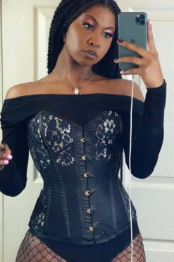 Black Mesh Overbust Lingerie Corset 19 Black Mesh Overbust Lingerie Corset -Corset Story WTS517 Customerpic June2021 1 d83c4a86 d414 4816 95dc e27d81af5fef