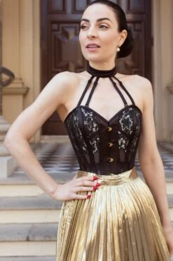 Black Mesh Overbust Lingerie Corset 20 Black Mesh Overbust Lingerie Corset -Corset Story WTS517 website 2 383943de 562b 46f6 8409 e0a22e238f90