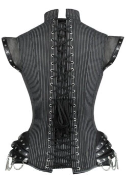 Pinstripe Underbust Corset -Corset Story WTS530 3
