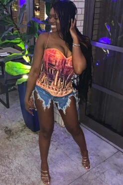 ARCHITECTURAL PRINT WAIST TAMING CORSET -Corset Story WTS531 24 3 2021