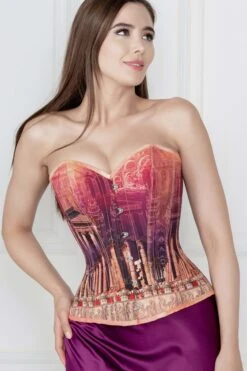 ARCHITECTURAL PRINT WAIST TAMING CORSET -Corset Story WTS531 1 1