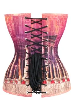 ARCHITECTURAL PRINT WAIST TAMING CORSET -Corset Story WTS531 3