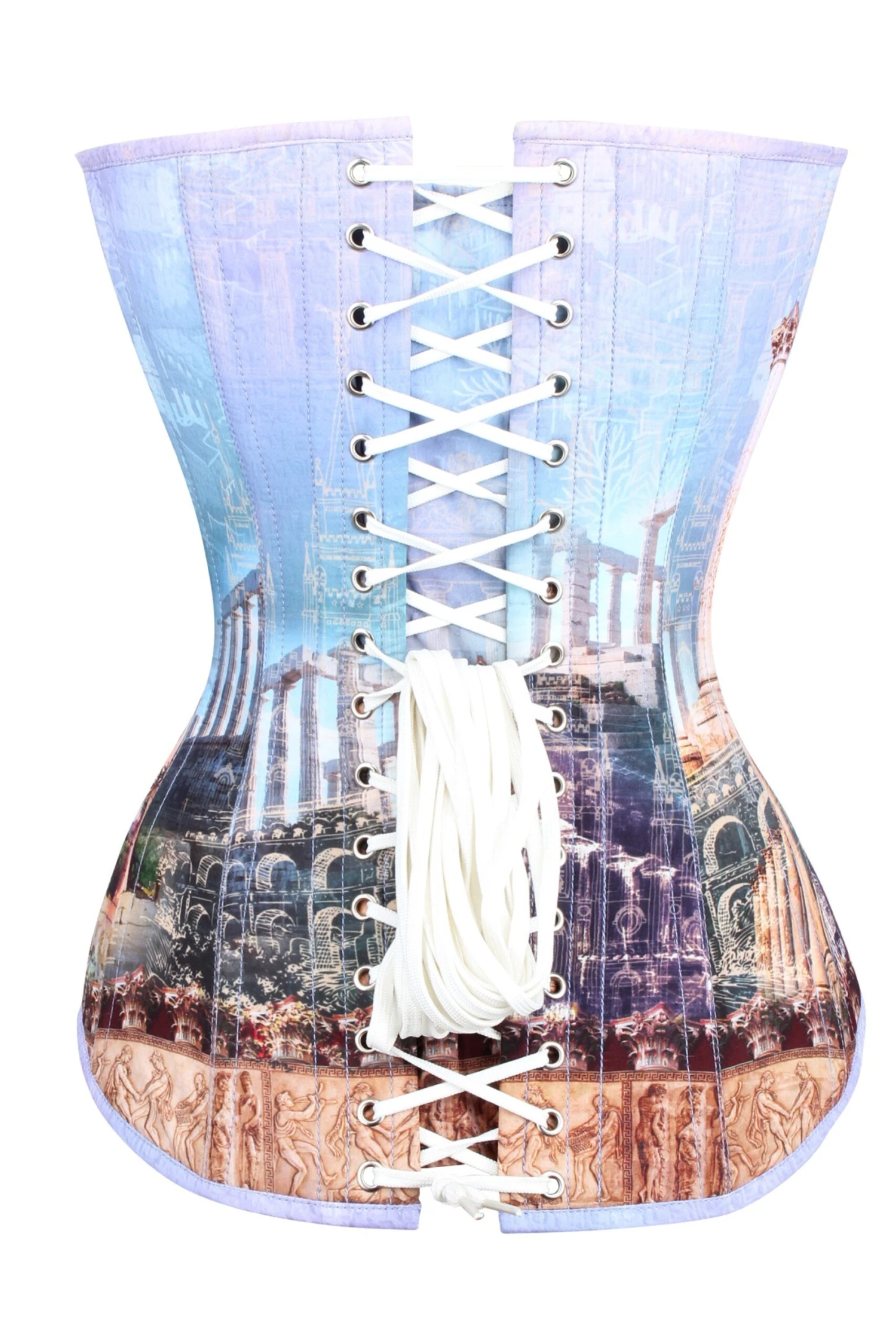 Longline Architectural Print Waist Taming Corset 3 Longline Architectural Print Waist Taming Corset - Image 3