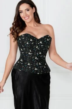Ditsy Floral Printed Cotton Overbust Corset -Corset Story WTS601 1 ceac3595 ccb0 477f 8fea b7dd5a89981e
