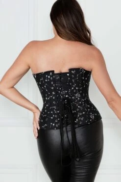 Astronomy Black Overbust Cotton Corset 19 Astronomy Black Overbust Cotton Corset -Corset Story WTS602 2 90d5f70c c20f 46f9 bd0b d62289ebee8f