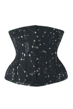 Astronomy Cotton Print Underbust Corset