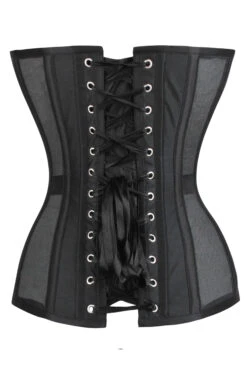 Black Mesh Corset With Front Zip -Corset Story WTS605 3 TJR 1 1b679894 790f 4ddf add8 10ff9e0e2ed1