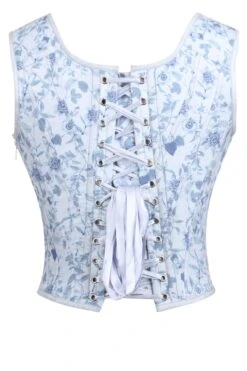 Historically Inspired Blue Corset Top 16 Historically Inspired Blue Corset Top -Corset Story WTS803W2