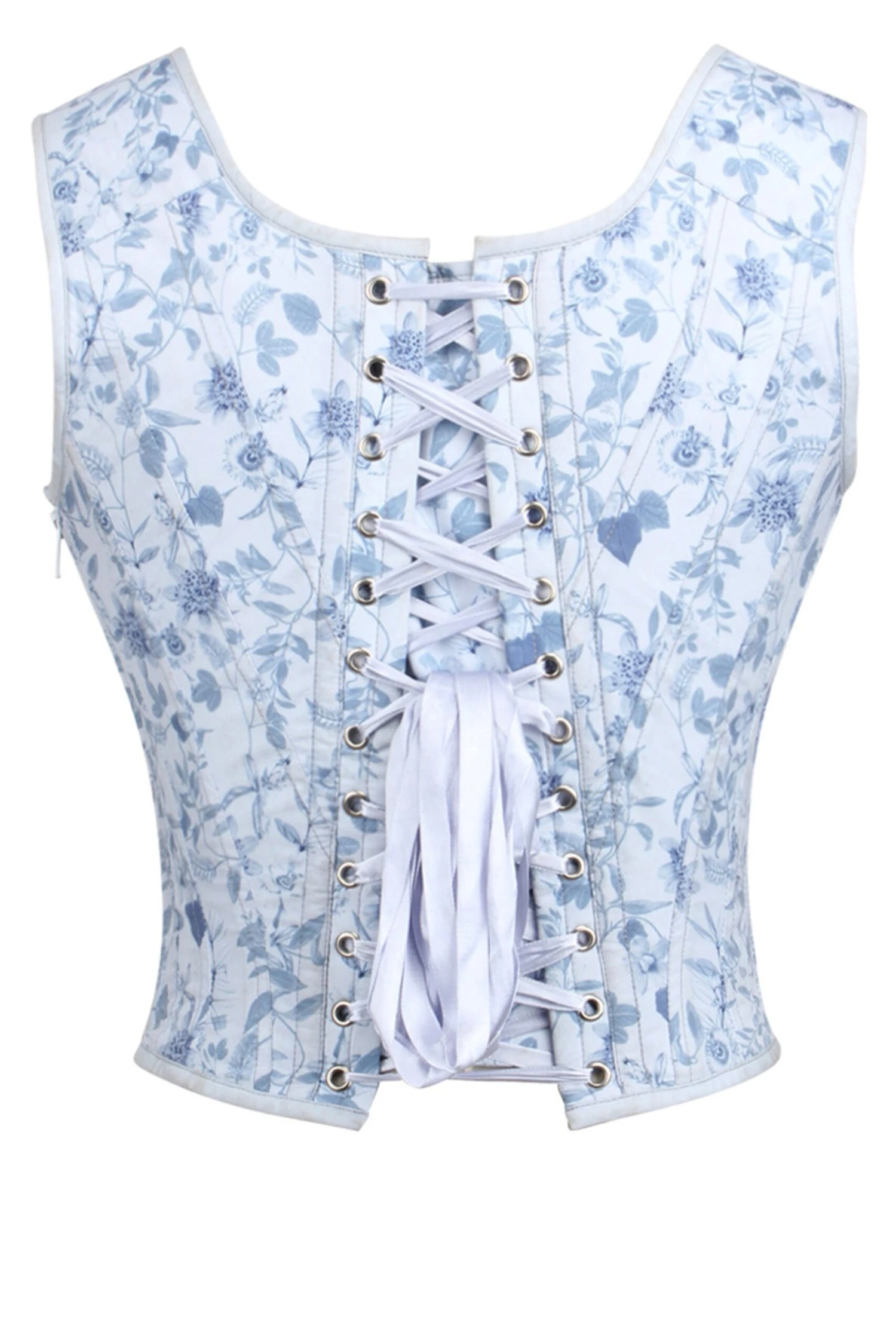 Historically Inspired Blue Corset Top 8 Historically Inspired Blue Corset Top - Image 8