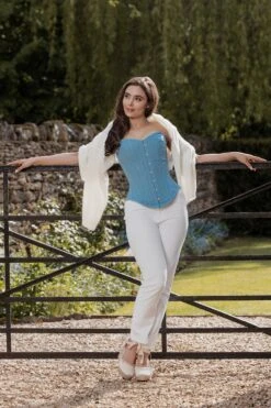 Historically Inspired 1800-1850 Cotton Overbust Corset -Corset Story WTS808 3 aa52e00b 0060 45bc ae92 74b06576e2be