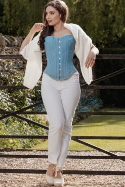 Historically Inspired 1800-1850 Cotton Overbust Corset -Corset Story WTS808 4 8b1592d8 66fb 4ee6 869b 8a2c3d1e8baf