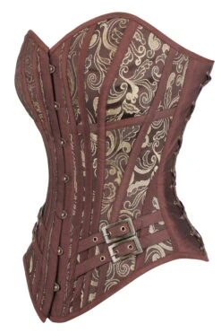 Steampunk LARP Overbust Corset With Buckles