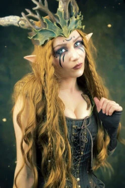 Medieval Inspired Steampunk LARP Corset -Corset Story WTS818 Customerpic June2021 2