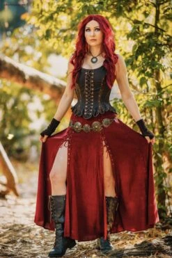 Medieval Inspired Steampunk LARP Corset -Corset Story WTS818 Korielcreations 3