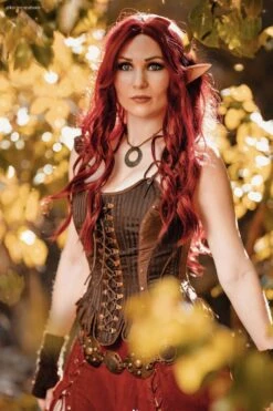 Medieval Inspired Steampunk LARP Corset -Corset Story WTS818 Korielcreations 4