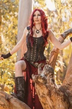 Medieval Inspired Steampunk LARP Corset -Corset Story WTS818 Korielcreations 5
