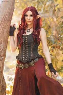 Medieval Inspired Steampunk LARP Corset -Corset Story WTS818 Korielcreations 6