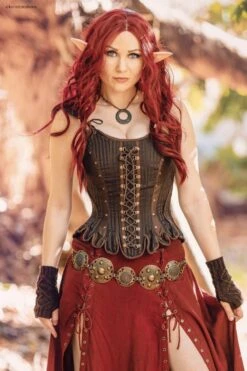 Medieval Inspired Steampunk LARP Corset -Corset Story WTS818 Korielcreations 7