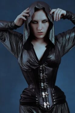 PU Black Underbust Corset With Swing Hook Closure 18 PU Black Underbust Corset With Swing Hook Closure -Corset Story WTS820 website 3 d938594b 1375 4d96 bd8c dbc3449d0a23