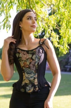 Historically Inspired Brocade Overbust 24 Historically Inspired Brocade Overbust -Corset Story WTS821 website 2