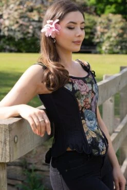 Historically Inspired Brocade Overbust 20 Historically Inspired Brocade Overbust -Corset Story WTS821 website 3