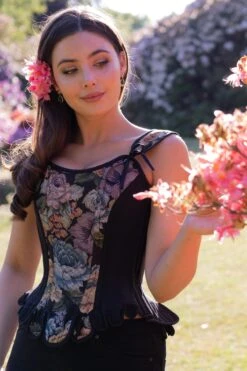 Historically Inspired Brocade Overbust 22 Historically Inspired Brocade Overbust -Corset Story WTS821 website 6