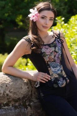 Historically Inspired Brocade Overbust 17 Historically Inspired Brocade Overbust -Corset Story WTS821 website 8