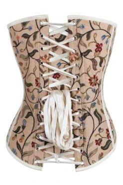 Historically Inspired Floral Print Overbust Corset 7 Historically Inspired Floral Print Overbust Corset -Corset Story WTS823 3