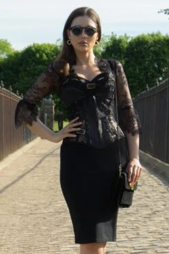 Steampunk Buckled Corset With Separate Lace Bolero -Corset Story WTS832 website 2