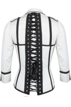 Steampunk Double Breasted Corset Jacket 19 Steampunk Double Breasted Corset Jacket -Corset Story WTS835 2