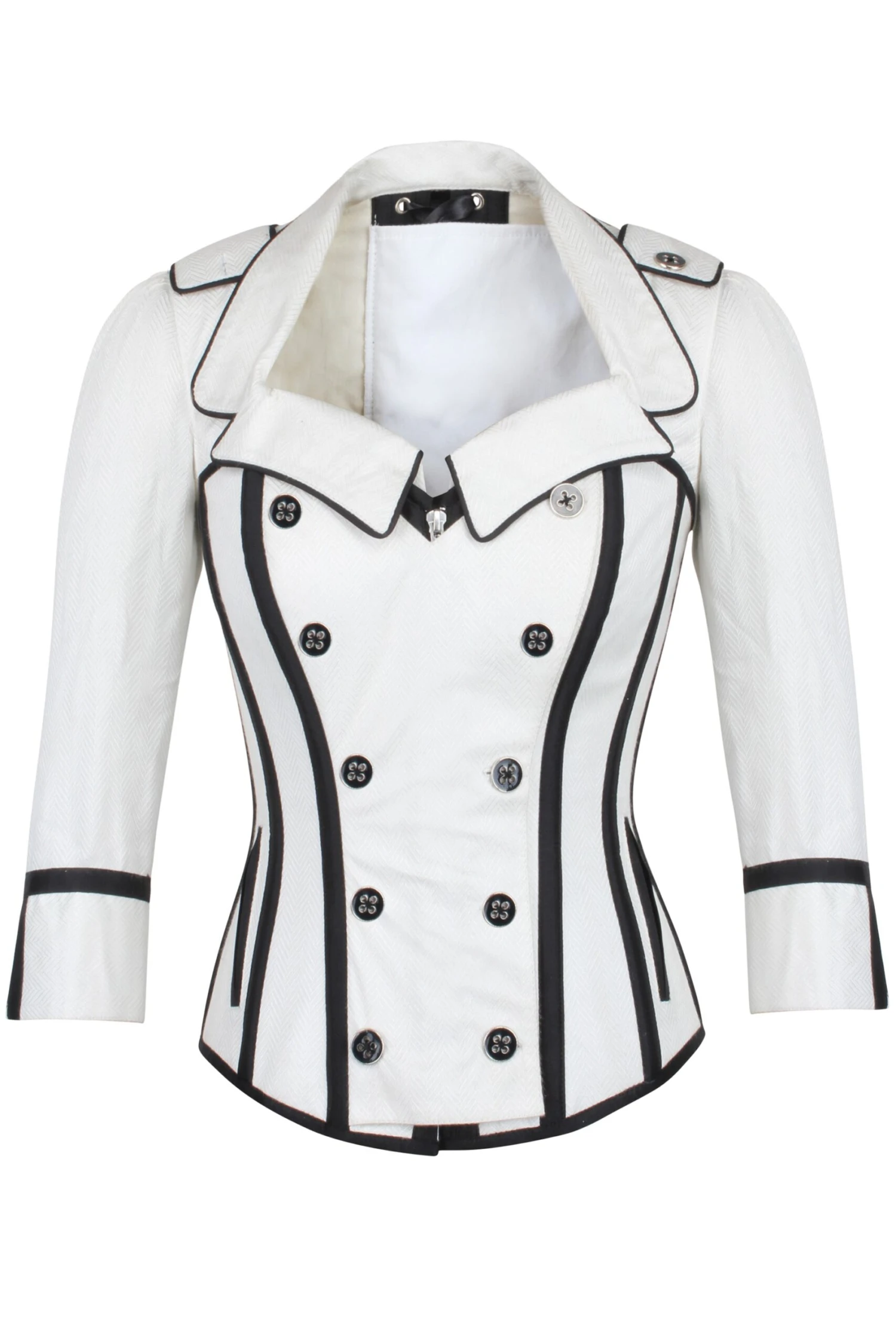 Steampunk Double Breasted Corset Jacket 1 Steampunk Double Breasted Corset Jacket