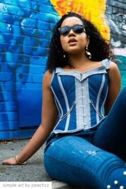 Double Denim WaistCoat Corset 22 Double Denim WaistCoat Corset -Corset Story WTS837.jpg11 97d18876 4fb3 45d8 903b a873c82dd301