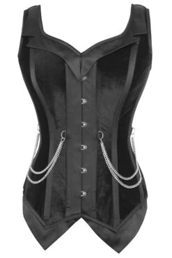 Black Velvet WaistCoat Corset