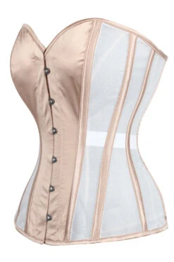 Champagne Undertone Mesh Corset 17 Champagne Undertone Mesh Corset -Corset Story WTS903 2