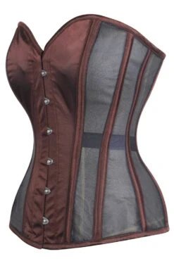 Espresso Undertone Mesh Corset 10 Espresso Undertone Mesh Corset -Corset Story WTS906 2
