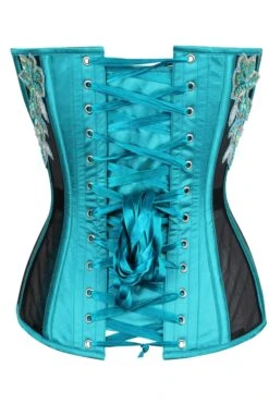 Aqua Overbust Mesh Corset 9 Aqua Overbust Mesh Corset -Corset Story WTS920 3 76b08232 6ca2 4286 a13c c6888e73fef7