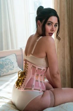 Historically Inspired Peach And Gold Underbust Corset 24 Historically Inspired Peach And Gold Underbust Corset -Corset Story WTS925 December 2020 website 10