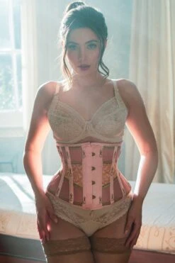 Historically Inspired Peach And Gold Underbust Corset 28 Historically Inspired Peach And Gold Underbust Corset -Corset Story WTS925 December 2020 website 3