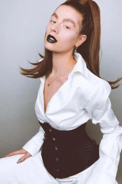 Black Burlesque Underbust With Bullet Hip Gores -Corset Story WTS930 Customerpic June2021 1 e9618fe0 eb95 491d b20c f0aa2fcbc703