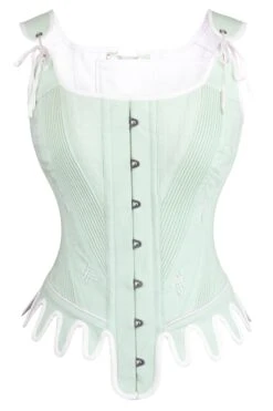 Historically Inspired Spearmint Corset Top
