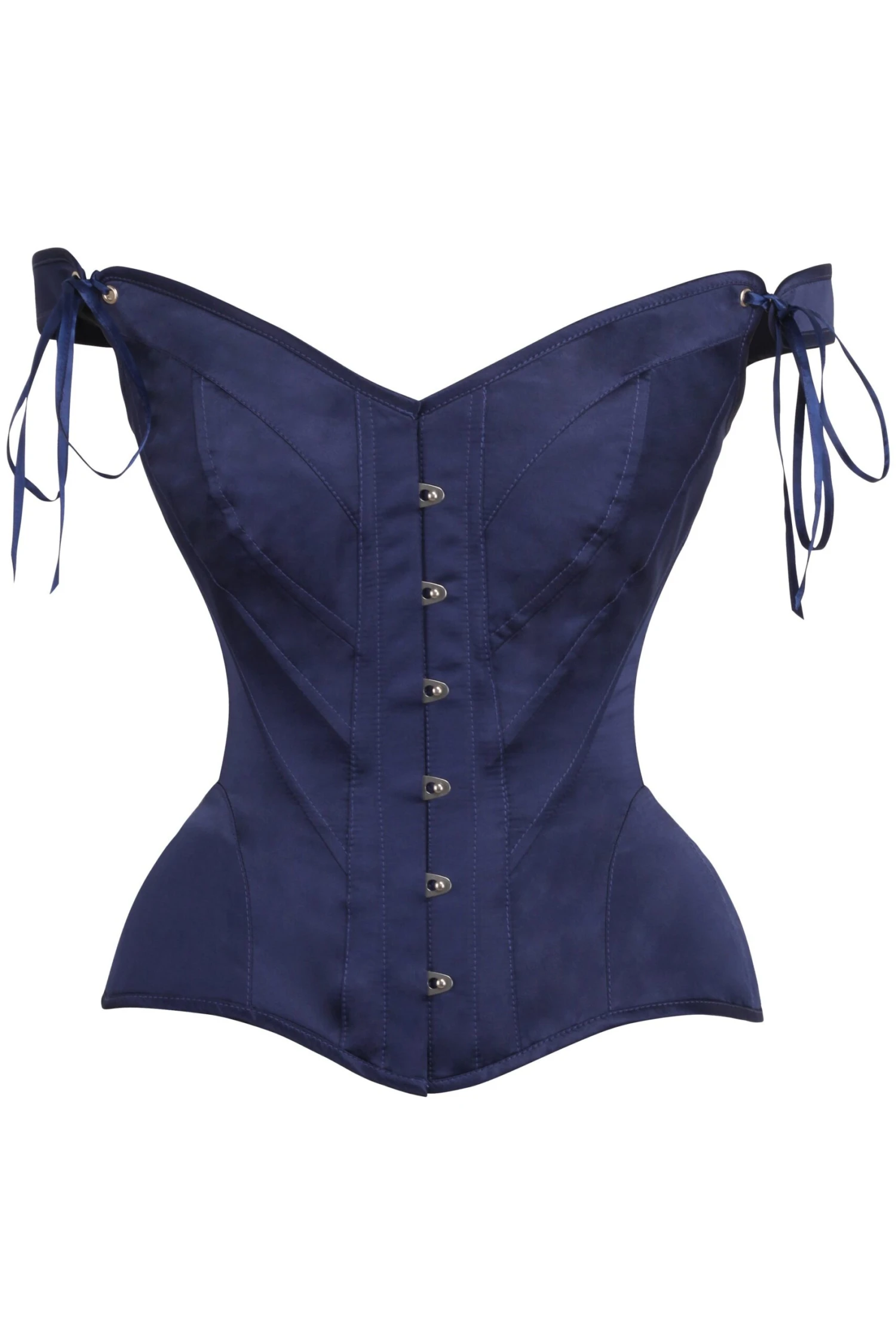 Navy Blue Sleeved Corset 1 Navy Blue Sleeved Corset