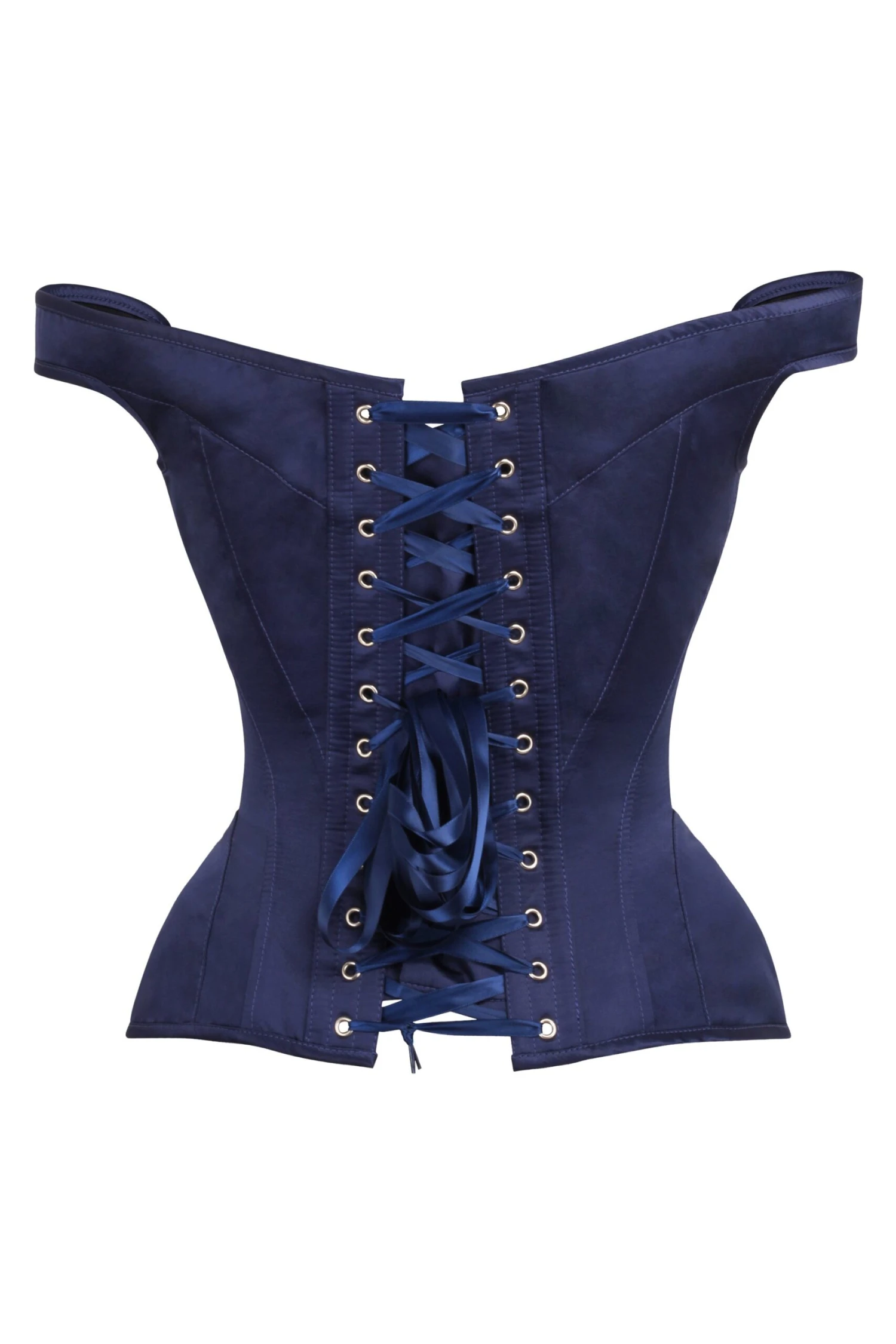 Navy Blue Sleeved Corset 2 Navy Blue Sleeved Corset - Image 2