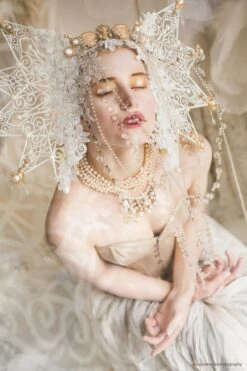 Champagne Matt Satin Longline Waist Taming Overbust 20 Champagne Matt Satin Longline Waist Taming Overbust -Corset Story WTVIC017 aucontrairephotography 1