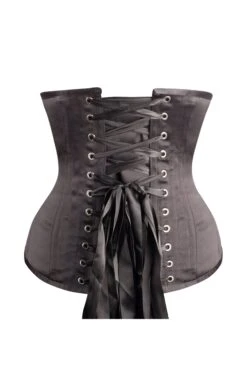Instant Shape Black Satin Longline Underbust -Corset Story csft065 back 2