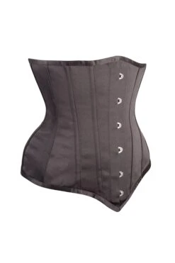 Instant Shape Black Satin Longline Underbust -Corset Story csft065 side 1 ce9e306c fe45 4e7f 8746 21c89bcff2e8