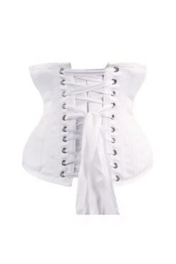 Instant Shape White Satin Underbust 22 Instant Shape White Satin Underbust -Corset Story csft067back2 1
