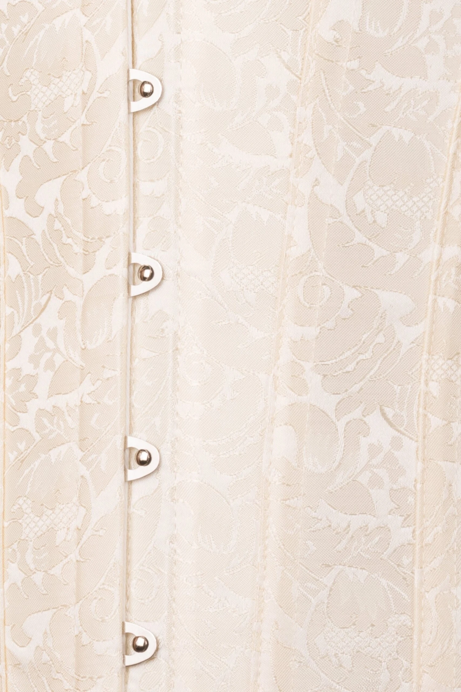 Instant Shape Cream Brocade Longline Overbust Corset 6 Instant Shape Cream Brocade Longline Overbust Corset - Image 6