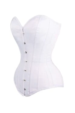 Classic Long White Waist Taming Corset -Corset Story my 058 side 1