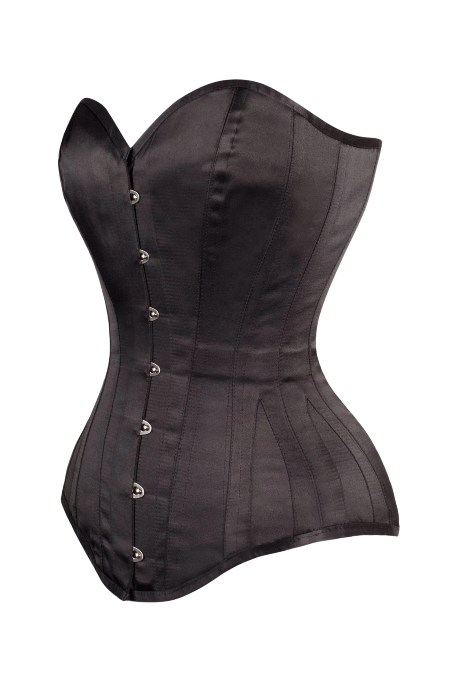 Classic Long Black Waist Taming Corset 6 Classic Long Black Waist Taming Corset - Image 6