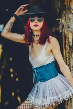 Steel Boned Denim Corset Inspired Belt -Corset Story sc 2108 4 ec27e9cc 46ac 486d 86e8 8b8336b2adb7